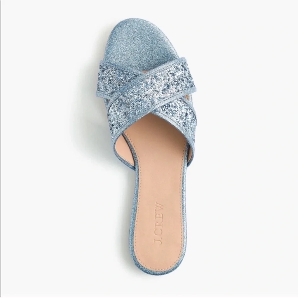 J. Crew Cora Glitter Sandals
